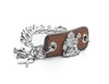 Inter Chainable Wristwear - Brown Leather/Silver Lion