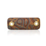 Inter Chainable Wristwear - Floral Copper Leather/Gold Chain