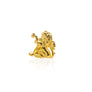 Inter Chainable Wristwear - Black Leather/Gold Lion