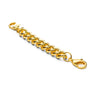 Inter Chainable Wristwear - Black Leather/Gold Mascot