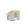 Wrap Around Wristwear - White/Gold Leather