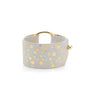 Wrap Around Wristwear - White/Gold Leather