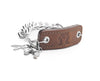 Inter Chainable Wristwear - Brown Leather/Silver Chain
