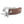 Inter Chainable Wristwear - Brown Leather/Silver Chain