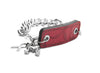 Inter Chainable Wristwear - Floral Red Leather/Silver Chain