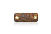 Inter Chainable Wristwear - Floral Copper Leather/Silver Chain