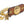 Inter Chainable Wristwear - Brown Leather/Gold Ribbon
