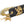 Inter Chainable Wristwear - Black Leather/Gold Lion