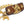 Inter Chainable Wristwear - Patent Brown Leather/Gold Lion