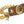 Inter Chainable Wristwear - Patent Brown Leather/Gold Ribbon