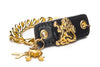 Inter Chainable Wristwear - Patent Black Leather/Gold Lion