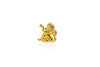 Inter Chainable Wristwear - Black Leather/Gold Lion
