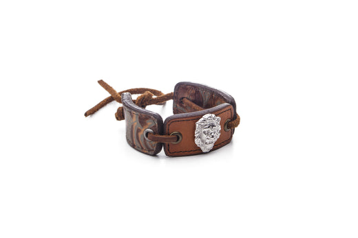 Tie One On Wristwear - Brown, Floral *NEW*