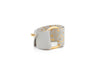Wrap Around Wristwear - White/Gold Leather