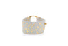 Wrap Around Wristwear - White/Gold Leather