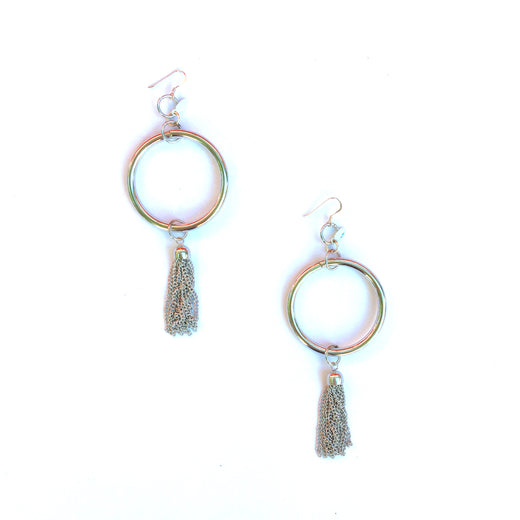 Silver Tassle Earrings